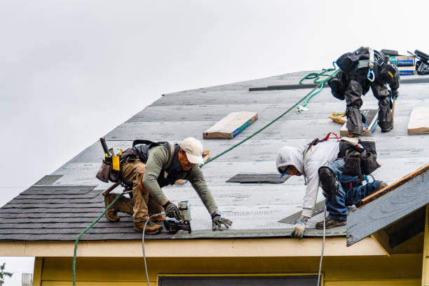 Professional Emergency Roof Repair technician working in Dry Run, PA